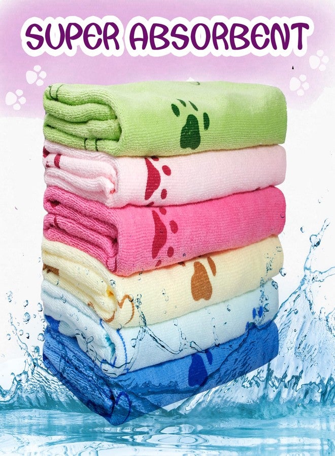 SENONAPO 30 Pcs Dog Towels for Drying Dogs Bulk 20 x 40 Inch Quick Drying Pet Bath Towels Colorful Pet Grooming Towel Absorbent Microfiber Towel for Small Medium Large Dog Puppy Cat - Image 3